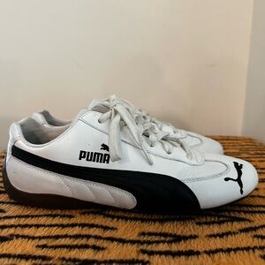 Puma White and Black Athletic Shoes